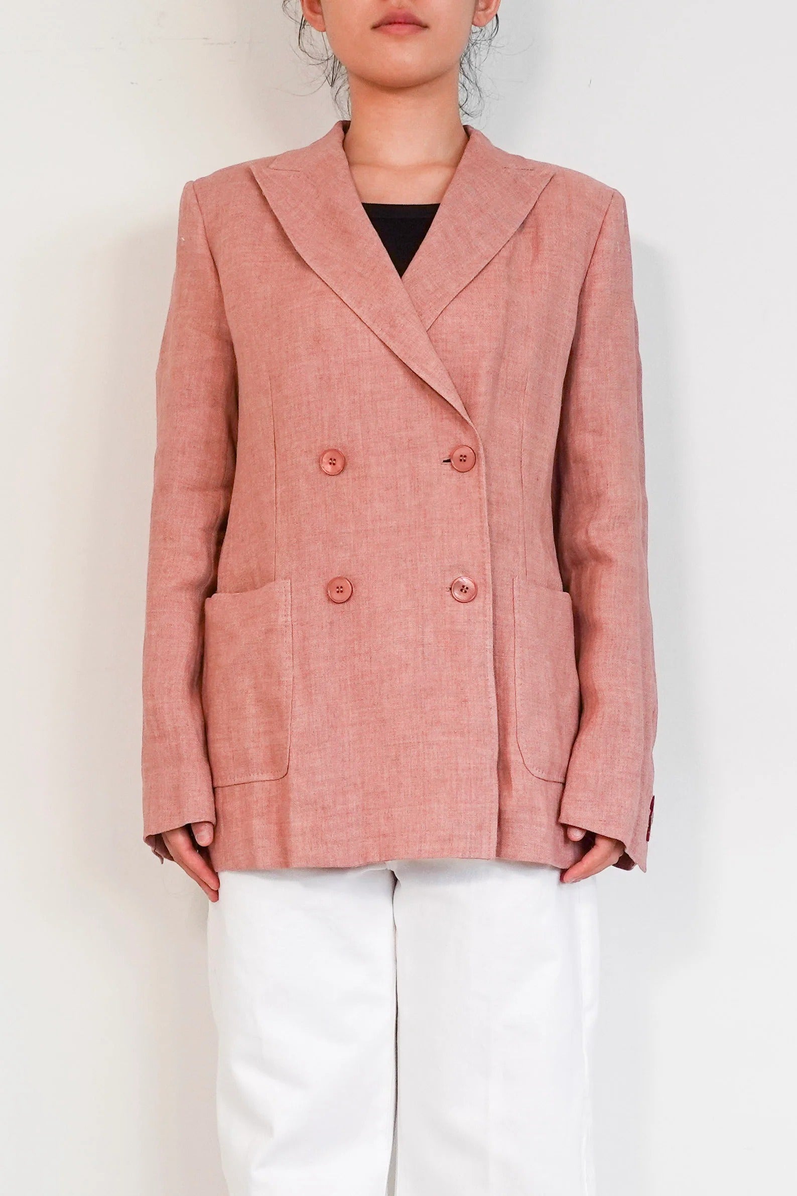 Dusty Pink Linen Jacket