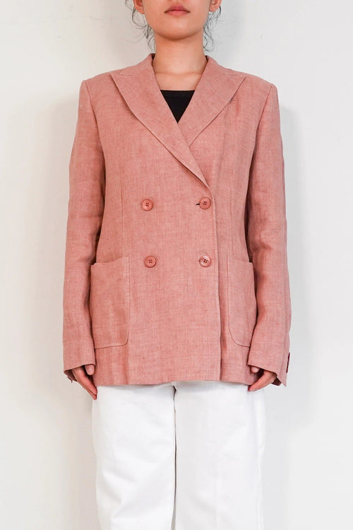Dusty Pink Linen Jacket