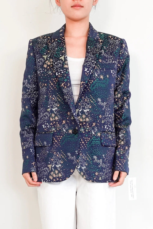 jacquard blazer