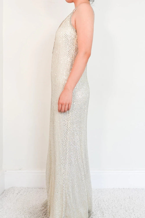 Self-Portrait Crystal Dress