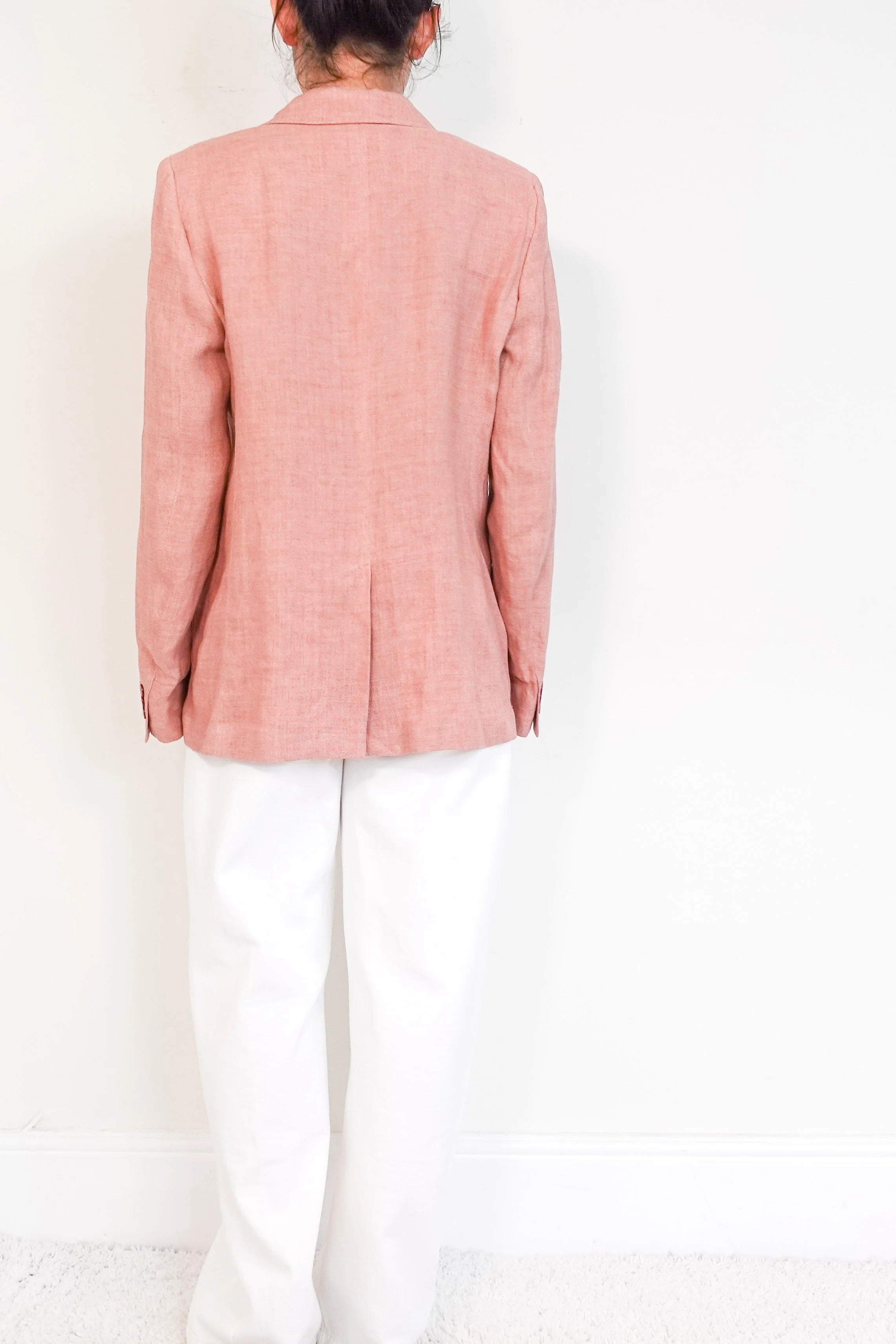 Dusty Pink Linen Jacket