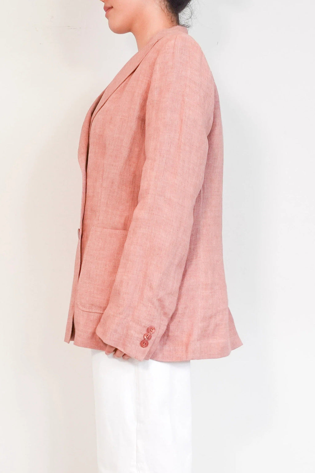 Dusty Pink Linen Jacket